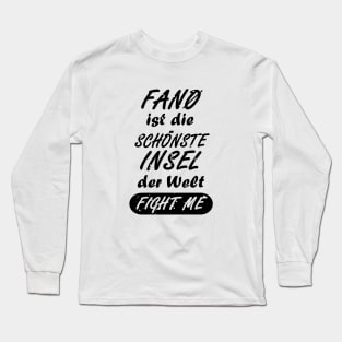 Fano Reise Telefon Insel Call Dänemark Fanö Long Sleeve T-Shirt